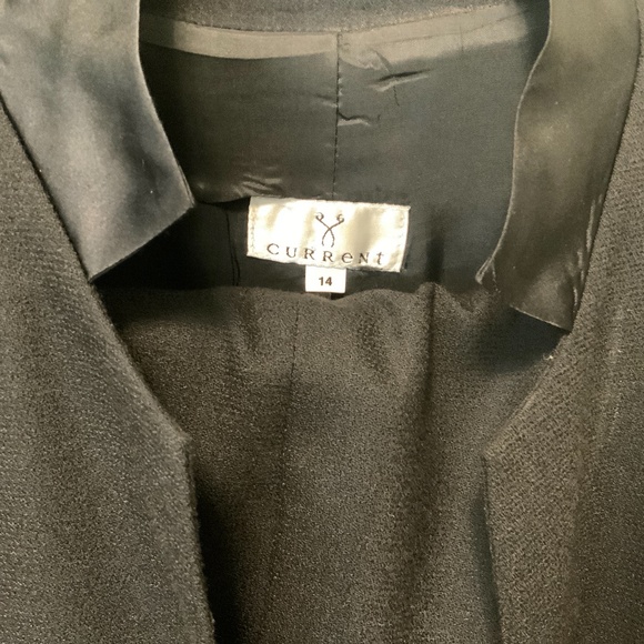 Women’s 2 pc Black Wool Pant Suit - Picture 2 of 6